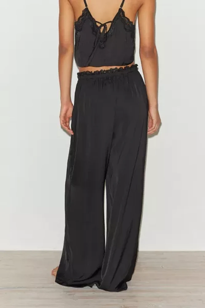 Out From Under Juliette Lacy Satin Lounge Pant