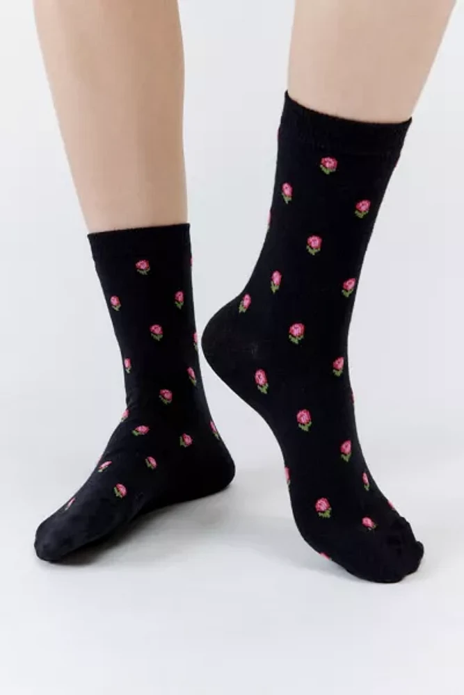 Little Flowers Soft Crew Sock