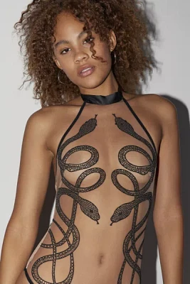 Thistle & Spire Medusa Embroidered Bodysuit