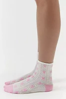 Icon Lettuce-Edge Pointelle Crew Sock