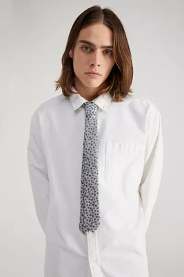Abstract Floral Skinny Tie