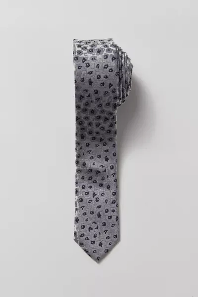 Abstract Floral Skinny Tie
