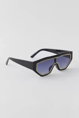 Rhinestone Bold Square Sunglasses
