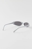 '90s Curved Slim Oval Sunglasses