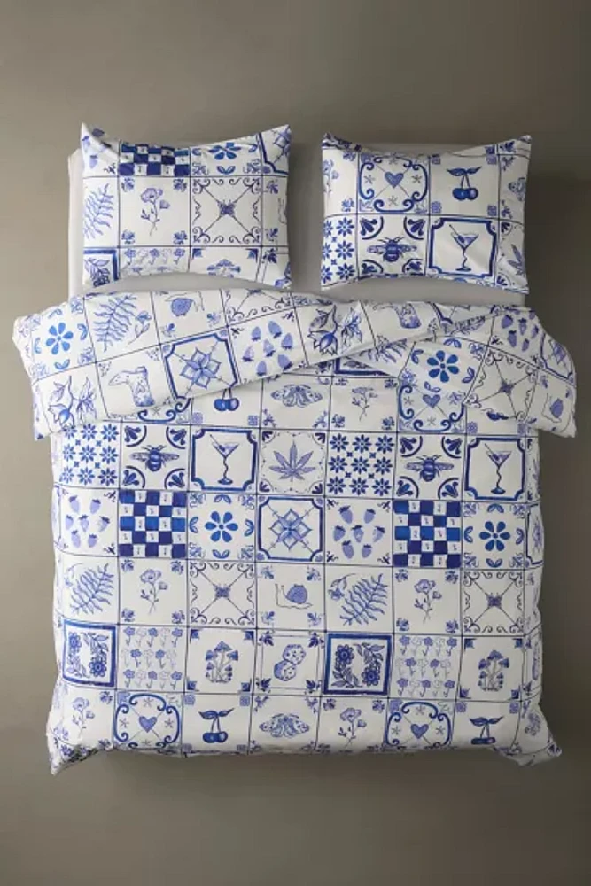 Mariana Tile Duvet Set