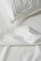 Eliza Breezy Cotton Percale Lace Trim Sheet Set