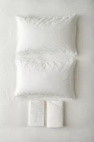 Eliza Breezy Cotton Percale Lace Trim Sheet Set