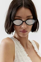 Emma Mirrored Round Sunglasses
