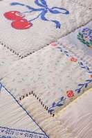 Whimsical Icons Patchwork Reversible Quilt