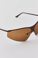 Raven Metal Shield Sunglasses