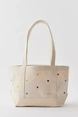 BAGGU Embroidered Small Heavyweight Canvas Tote Bag