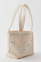 BAGGU Embroidered Small Heavyweight Canvas Tote Bag