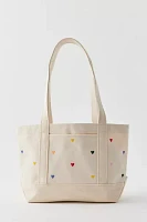 BAGGU Embroidered Small Heavyweight Canvas Tote Bag