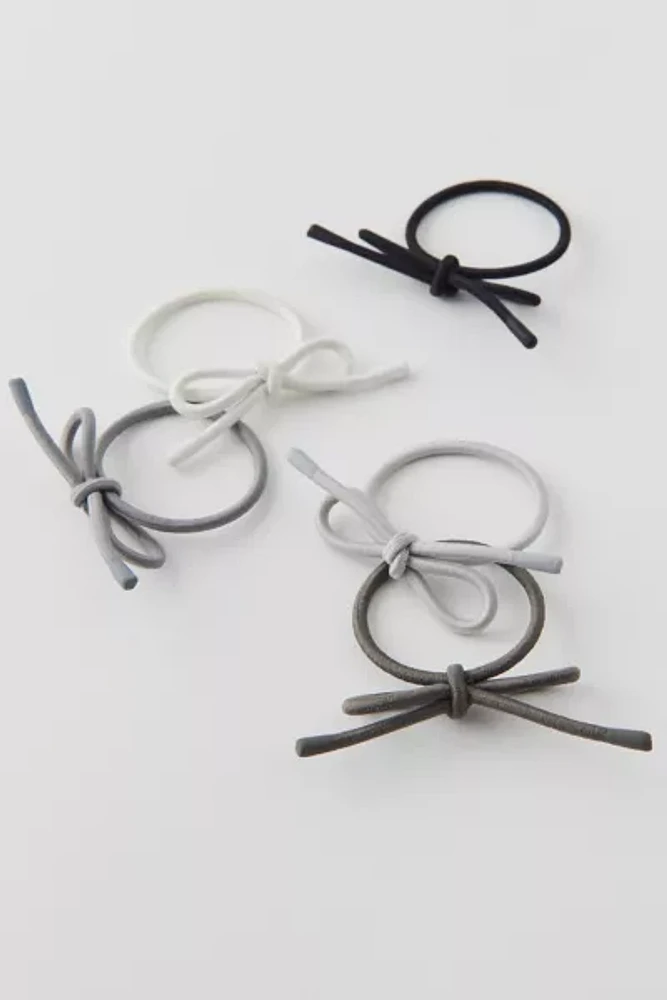 Bow Elastic Hair Tie Set