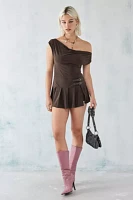 UO Off-The-Shoulder Kilt Romper