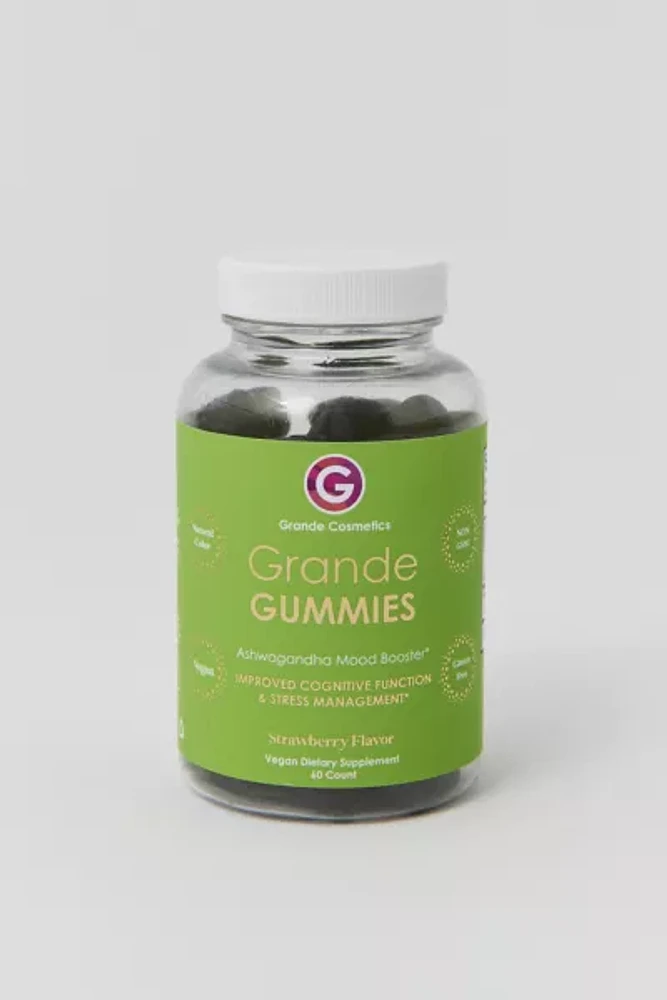 Grande Cosmetics Ashwagandha Mood Booster Gummy Dietary Supplement
