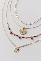 Sedona Beaded Coin Layering Necklace Set