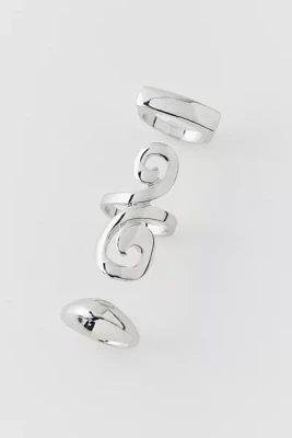 Modern Swirl Ring Set