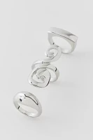 Modern Swirl Ring Set