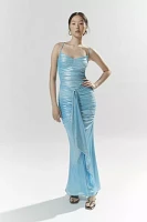 AFRM Azula Metallic Mesh Maxi Dress