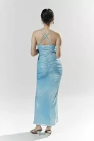 AFRM Azula Metallic Mesh Maxi Dress