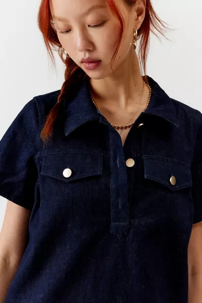 Motel Reiga Denim Mini Dress