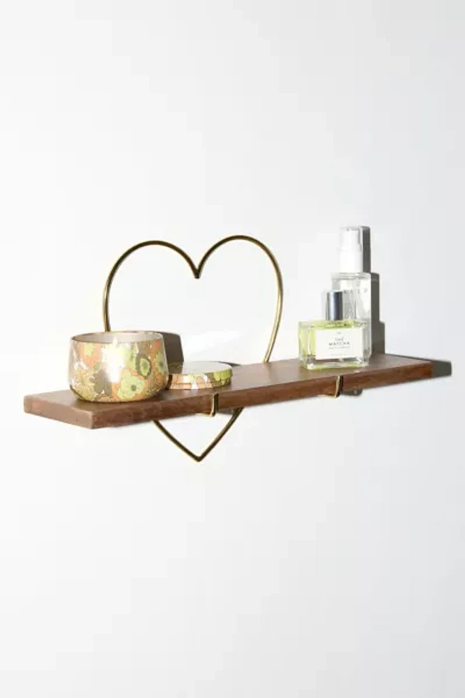 Heart Bracket Wall Shelf