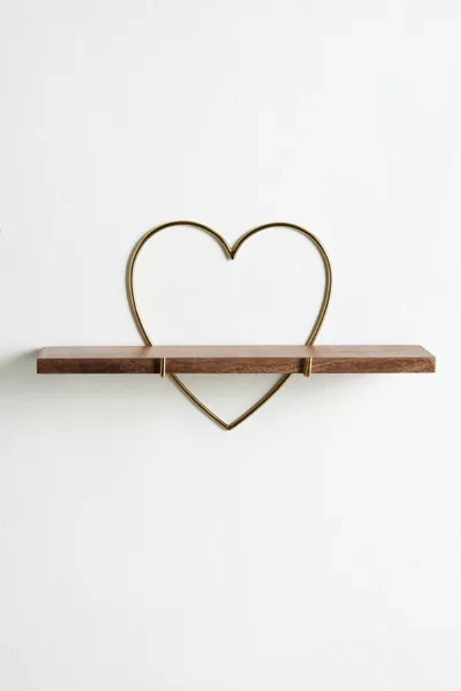 Heart Bracket Wall Shelf