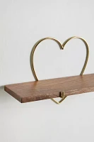 Heart Bracket Wall Shelf