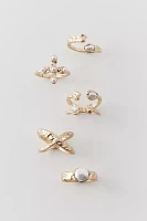 Delicate Pearl Ring Set