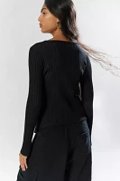 Silence + Noise Heidi Ribbed Cardigan