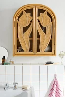 Tulip Rattan Wall Shelf