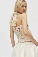 For Love & Lemons Abby Strapless Convertible Tie Top