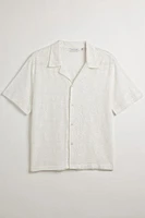 Raga Man Chetan Lace Short Sleeve Button-Down Shirt