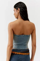 Silence + Noise Charli Denim Tube Top