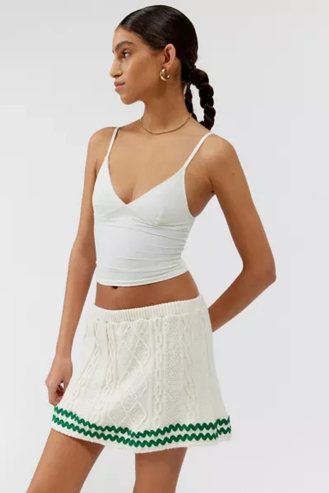 Urban Renewal Remade Ric-Rac Cable Knit Mini Skirt