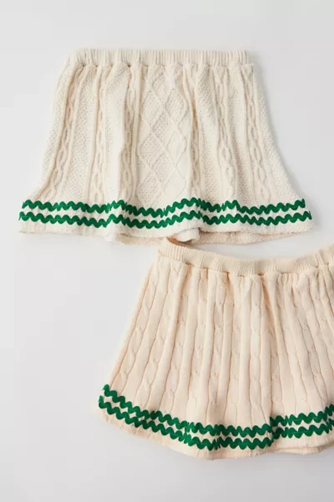 Urban Renewal Remade Ric-Rac Cable Knit Mini Skirt
