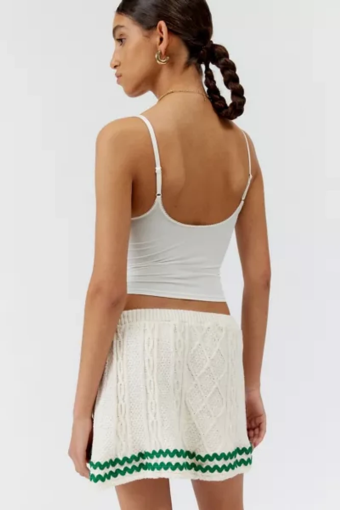 Urban Renewal Remade Ric-Rac Cable Knit Mini Skirt