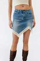 Urban Renewal Remade Lace Witchy Hem Mini Skirt