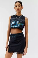 Urban Renewal Remade Music Graphic Cropped Tank Top & Mini Skirt Set