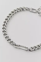 RARE ROMANCE Safety Pin Chunk Cuban Chain Necklace