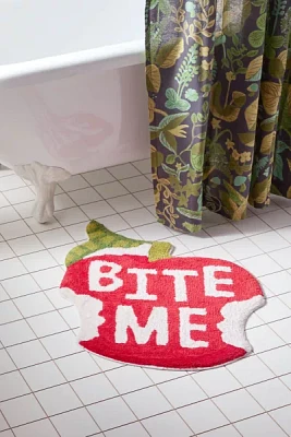 Bite Me Apple Bath Mat