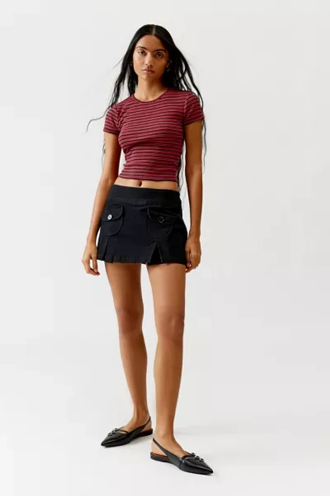 UO Jillian Pleated Micro Mini Skort