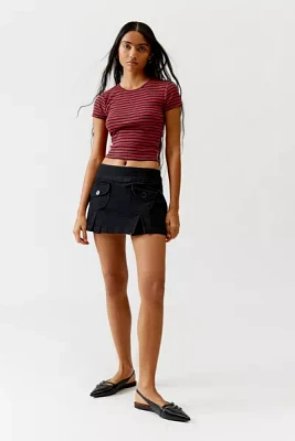 UO Jillian Pleated Micro Mini Skirt