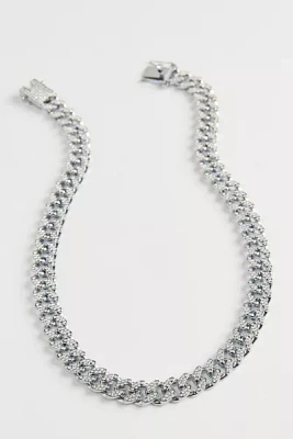 Iced Curb Chain Necklace