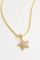 Iced Star Pendant Necklace