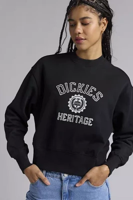 Dickies Oxford Crest Embroidered Graphic Fleece Crew Neck Pullover