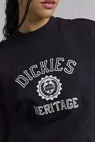 Dickies Oxford Crest Embroidered Graphic Fleece Crew Neck Pullover