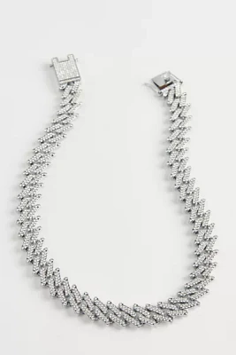 Iced Razor Chain Necklace