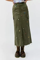 THE SERIES X Urban Renewal Remade Junk Charm Maxi Skirt